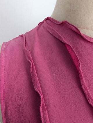 Istante Pink Sleeveless Dress With Ruffles, view 5