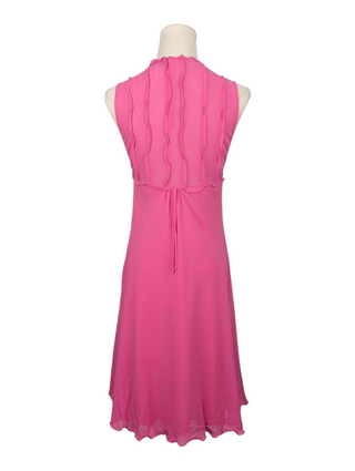 Istante Pink Sleeveless Dress With Ruffles, view 2