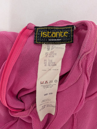 Istante Pink Sleeveless Dress With Ruffles, view 6