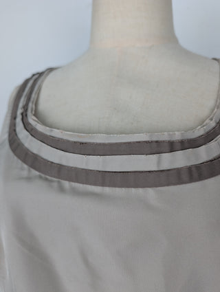 Miu Miu Grey Sleeveless Pleated Dress, view 3