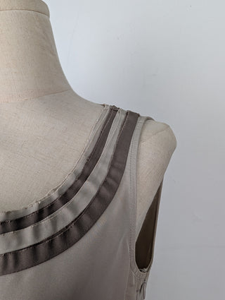 Miu Miu Grey Sleeveless Pleated Dress, view 5