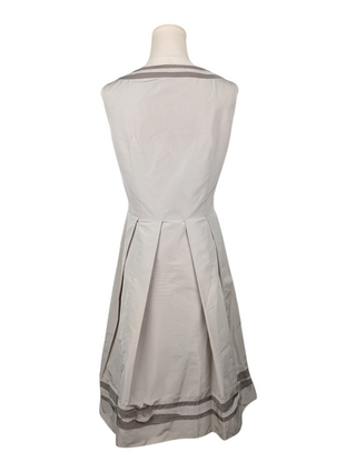 Miu Miu Grey Sleeveless Pleated Dress, view 2