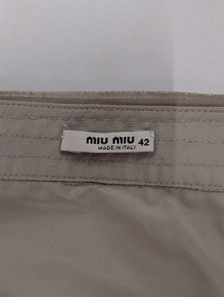 Miu Miu Grey Sleeveless Pleated Dress, view 7