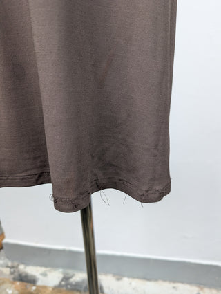Celine Khaki Open Back Halter Dress, view 4