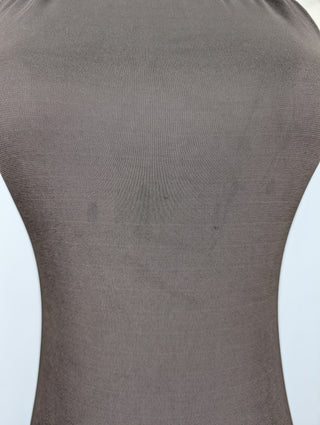 Celine Khaki Open Back Halter Dress, view 5