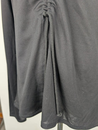 Atsuro Tayama Black Long Sleeve Top With Asymmetric Detail, view 3
