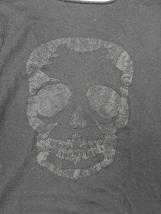 Zadig & Voltaire Black Wool Long Sleeve Top With Skull At The Back, view 4