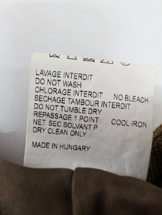 Carven Mustard Yellow Wool Shorts, view 5