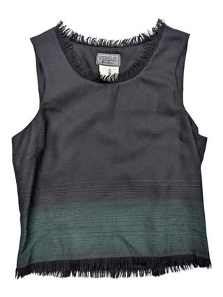 Versus Black And Green Wool Top And Wool Skirt Set, view 3