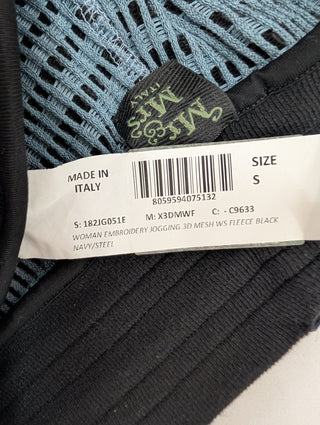 Mr & Mrs Italy Blue And Black Mesh Pants, view 7
