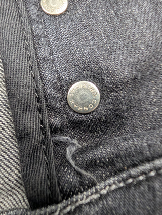 Amiri MX-1 Black Leather Patch Jeans, detail 9