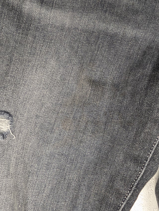 Amiri MX-1 Black Leather Patch Jeans, detail 10