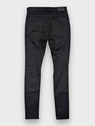 Amiri Black MX-1 Distressed Ripped Jeans, back
