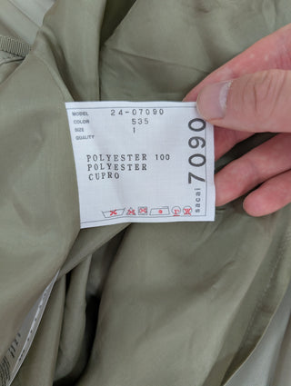 Sacai Khaki Twill Pleated Midi Skirt With Cargo Pockets, detail 8