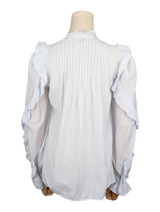 Zadig & Voltaire Blue Timmy Tomboy Ruffle Shirt, back