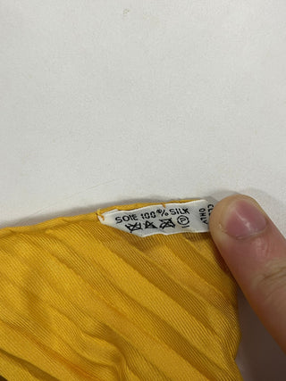 Yellow Plisse Scarf