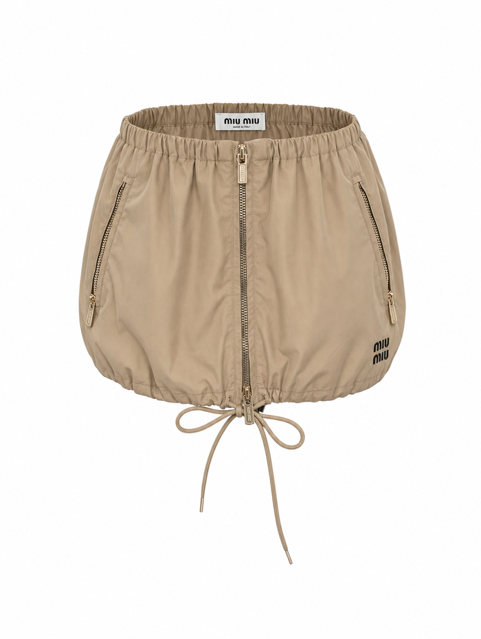 Beige Mini Skirt