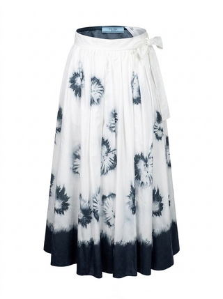 Floral Print Flared Skirt