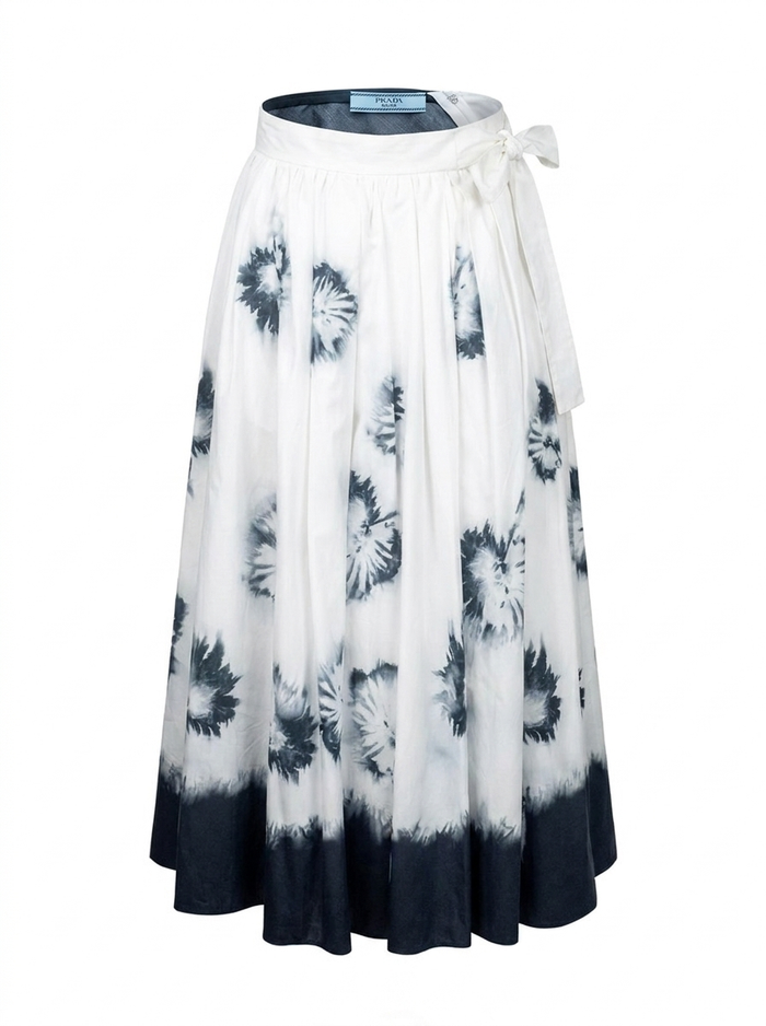 Floral Print Flared Skirt